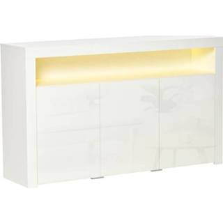 👉 Hoogglans dressoir active HOMdotCOM opbergkast keukenkast met LED-verlichting 6011617871895