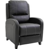 👉 Massagestoel zwart active HOMdotCOM met voetsteun en verwarmingsfunctie relaxstoel 70 x 93 100 cm 6011600663698