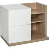 👉 Boekenplank wit MDF active HOMdotCOM Bureau-organizer 2 lades 60 x 40 45 cm 6011607326343