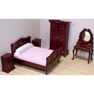 👉 Poppenhuis slaapkamer meubel set