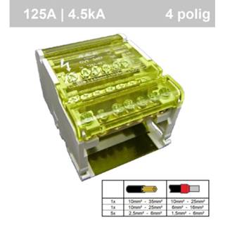 👉 SEP 4 polig verdeelset 125A (4p, 7x aansl) 8718959001567