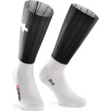 👉 Sock uniseks zwart grijs ASSOS - RSR Speed Socks Fietssokken maat II 43-46, grijs/zwart