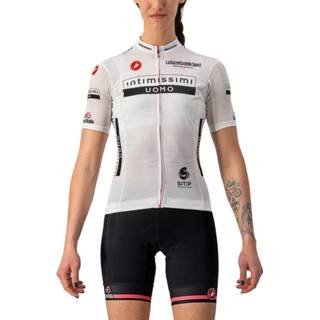👉 Fietsshirt active vrouwen GIRO D'ITALIA Maglia Bianca 2022 Dames set (fietsshirt + fietsbroek) ( 4260761696065