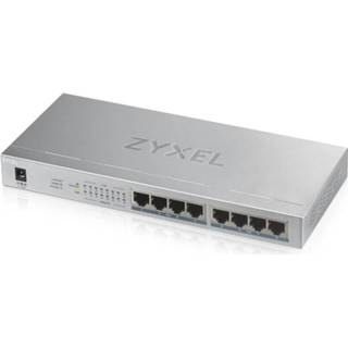 👉 ZyXEL GS1008-HP Netwerk switch 8 poorten 2000 MBit/s PoE-functie