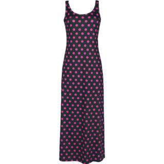 Lange jurk roze zwart vrouwen s felroze Pussy Deluxe - Classic Pink Dotties Beachdress 4044583905310