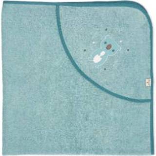 👉 Badhanddoek biologisch katoen jongens blauw Sterntaler Kalla uni melange 100 x cm 4055579814424