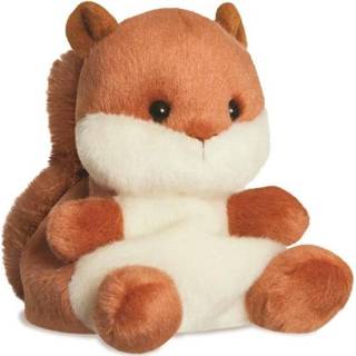 👉 Pluche dier multi stof kinderen dieren knuffels eekhoorn van 13 cm