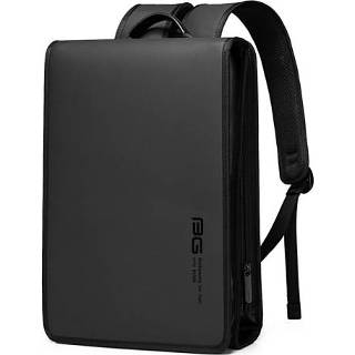 👉 Waterdichte laptop zwart active mannen BANE BG-7252 Vierkant Rugzak, Grootte: 39,5 x 29.5 8cm (zwart)
