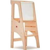 👉 Berk natuurlijk meisjes kinderen Bianconiglio Kids ® Leertoren EVO naturel gelakt met KidSafe valbescherming 7438627352722