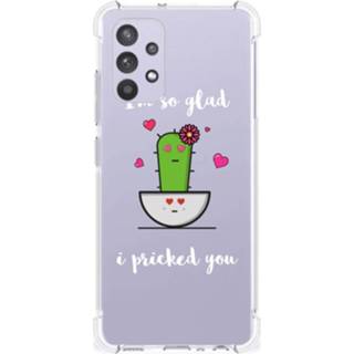 👉 Bumper hoesje Samsung Galaxy A32 4G | 5G Enterprise Editie Stevig Cactus Glad 8720632686398