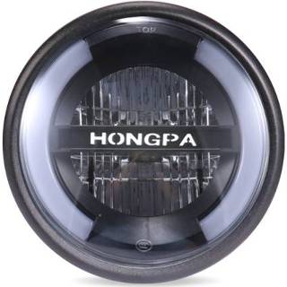 👉 Motorfiet metalen active HONGPA motorfiets retro koplampen gemodificeerde onderdelen LED algemene (matzwart)