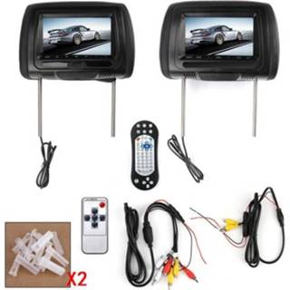 👉 Hoofdsteun active Auto Universele 7 inch DVD+AV Display Achterdisplay