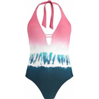 👉 Badpak roze blauw 34 vrouwen Barts - Women's Ara Halter One Piece maat 34, roze/blauw 8717457776526