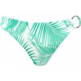 👉 Barts - Women's Palmsy Cheeky Bum - Bikinibroekje maat 42, turkoois/wit