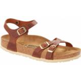 👉 Birkenstock - Women's Kumba - Sandalen maat 41 - Schmal, bruin/beige
