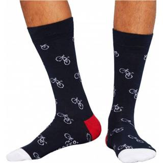 👉 DEDICATED - Socks Sigtuna Bike Pattern - Multifunctionele sokken maat 36-40, zwart