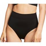 👉 DEDICATED - Women's Bikini Pants Slite - Bikinibroekje maat L, beige/zwart