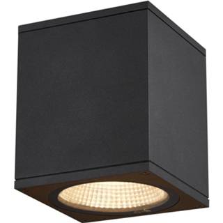 👉 Opbouwspot antraciet active SLV - verlichting Enola Square M Down 1003421 4024163235785