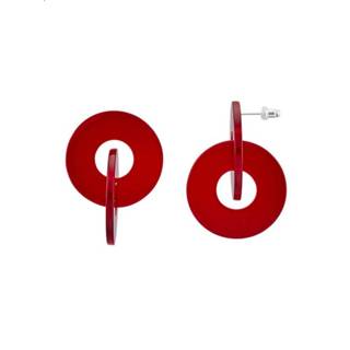 Oorstekers rood kunsthars vrouwen Oorsteker rood kunsthars vrouwen Oorstekers 4055708500273