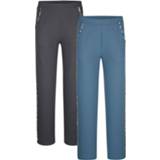 👉 Joggingbroeken per 2 stuks French terry joggingstof Blue Moon Donkergrijs/Blauw