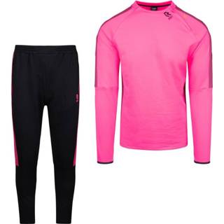 👉 Trainingspak roze zwart trainingspakken Robey Performance Cross-Zip Neon