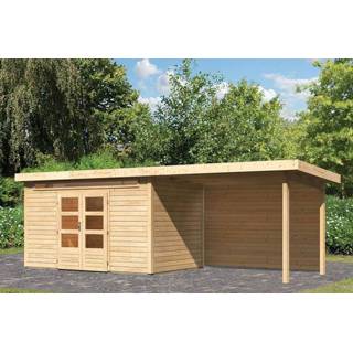 👉 Tuinhuisje Woodfeeling | Tuinhuis Kandern 7 met Overkapping 3,2 en Achterwand Onbehandeld 4010090092485
