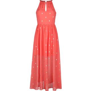 👉 Maxi dres vrouwen s koraal QED London - Halterneck Dress Lange jurk 4064854614345