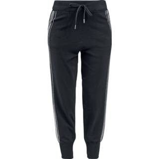 👉 Trainingsbroek zwart vrouwen Been stij Strak QED London - Diamante Side Stripe Jogger Trainingsbroeken 4064854614437