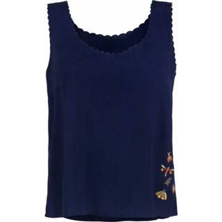 👉 Alprausch - Women's Heisse Chäfer Tanktop - Top maat XXL, blauw/zwart