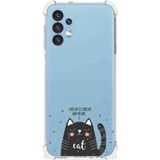👉 Bumper hoesje Samsung Galaxy A13 (4G) Stevig Cat Good Day 8720632627582