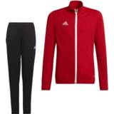 👉 Trainingspak rood zwart trainingspakken kinderen Adidas Entrada 22 Full-Zip Kids