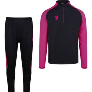 👉 Trainingspak roze zwart trainingspakken Robey Performance Half-Zip Neon