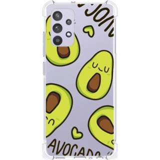 👉 Bumper hoesje Samsung Galaxy A32 4G | 5G Enterprise Editie Stevig Avocado Singing 8720632993540