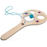 👉 Blauw hout Bs Toys Racket Met Bal Junior 45 X 20 Cm Naturel/blauw 8717775443940