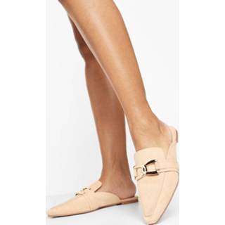 Loafers Met Afwerking En Hakken, Nude