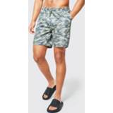 Tall Middellange Camo Zwembroek, Khaki