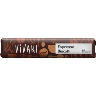 Chocoladereep eten Vivani Espresso Biscotti 4044889004502