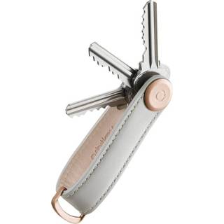 👉 Sleutelhanger grijs rose goud Orbitkey 2.0 Gold • Stone Grey