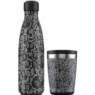 👉 Thermosfles Chilly's Giftbox • & Koffiekop Skulls