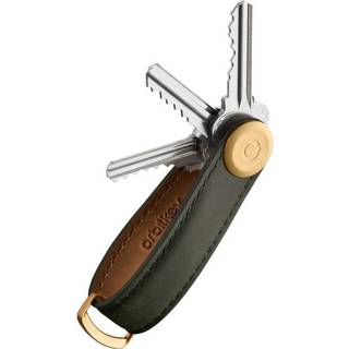 👉 Sleutelhanger donkergroen Orbitkey 2.0 Crazy Horse • Forest Green