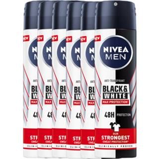 👉 Anti transpirant zwart wit gezondheid Nivea Men Black & White Max Protection Anti-transpirant Spray Voordeel 4005900830722