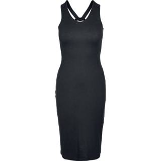 👉 Sleeveless zwart vrouwen s Urban Classics - Ladies Long Rib Dress Medium-lengte jurk 4065812109965