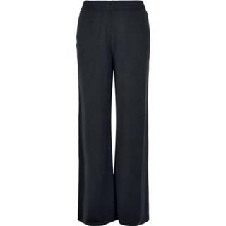 👉 Stoffen broek zwart vrouwen s Urban Classics - Ladies Modal Wide Leg Pants broeken 4065812112545