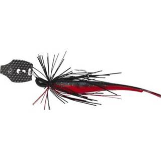 👉 Zwart rood Savage Gear Crazy Swim Jig - Sinking Black N Red 12.5cm 14.5g Chatterbait 5706301767394