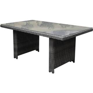 👉 San Marino lounge-diningtafel 146x84,5xH66,5 cm grijs