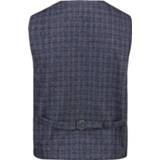 👉 Gilet geruit blauw mannen kunstvezels met gesp achter in wijdte verstelbaar BABISTA 4055708615366