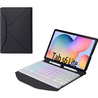 👉 Bluetooth keyboard wit active Case voor Samsung Galaxy Tab S6 Lite 10.4 (2020) - inch hoes QWERTY Toetsenbord met verlichting 8719793178552