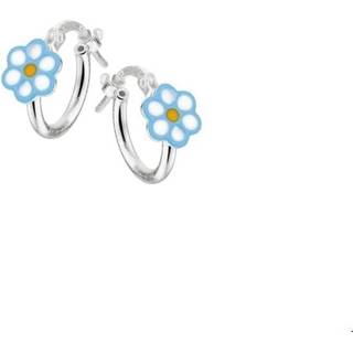 👉 Oorring zilveren active Oorringen bloem 1020150 8718834642571