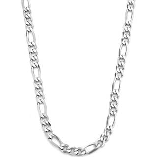👉 Halsketting zilver active Gerhodineerde Collier figaro 5 1333899 8718834708949