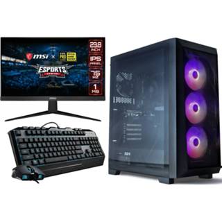 👉 Toetsenbord active AMD 3000G aRGB Budget Game PC SET- 24